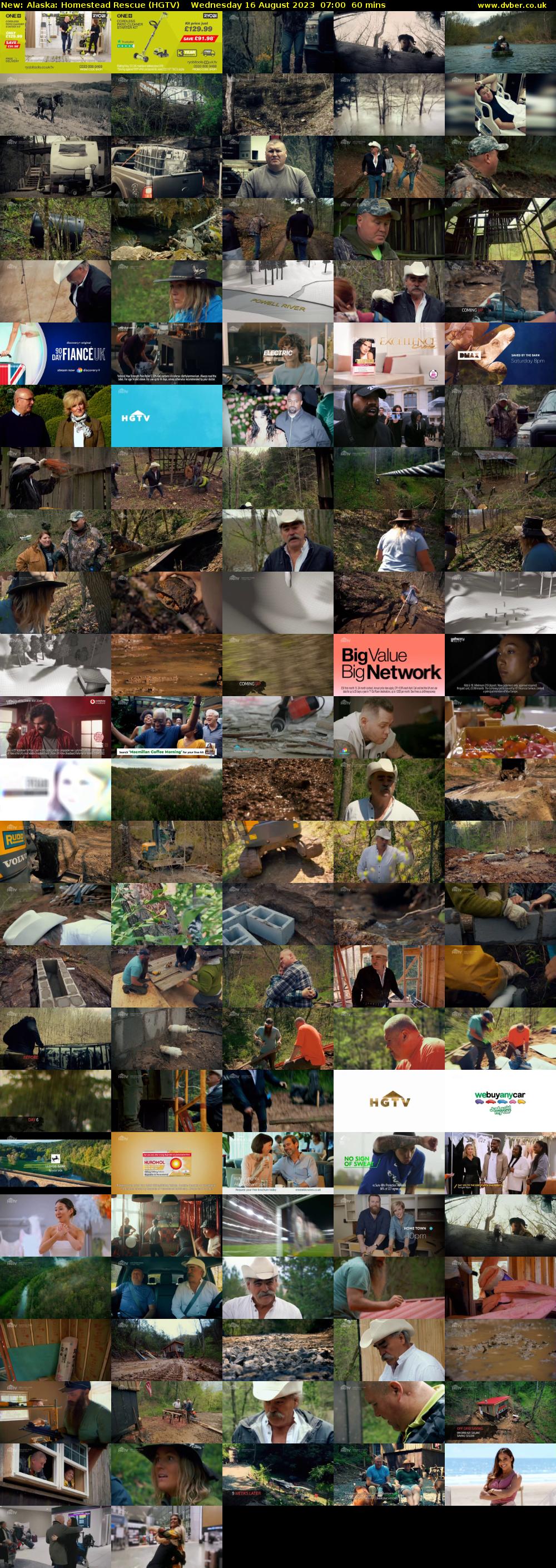 Alaska: Homestead Rescue (HGTV) Wednesday 16 August 2023 07:00 - 08:00