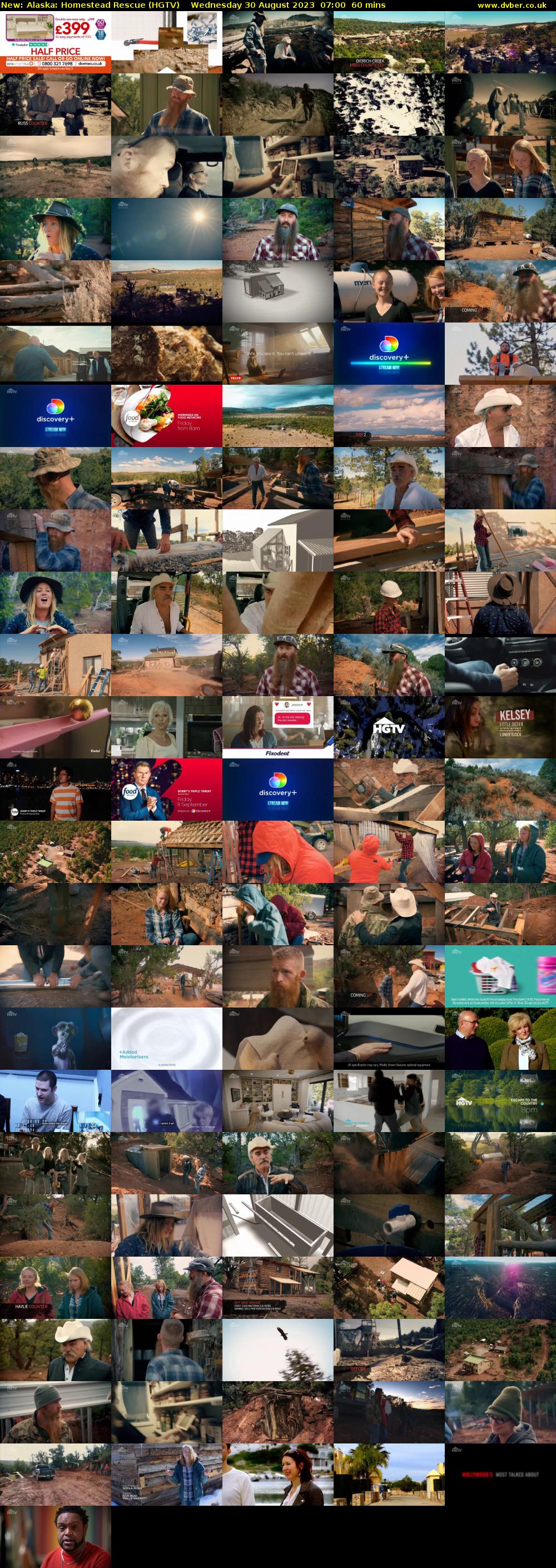 Alaska: Homestead Rescue (HGTV) Wednesday 30 August 2023 07:00 - 08:00
