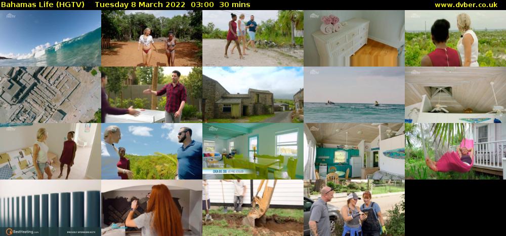 Bahamas Life (HGTV) Tuesday 8 March 2022 03:00 - 03:30