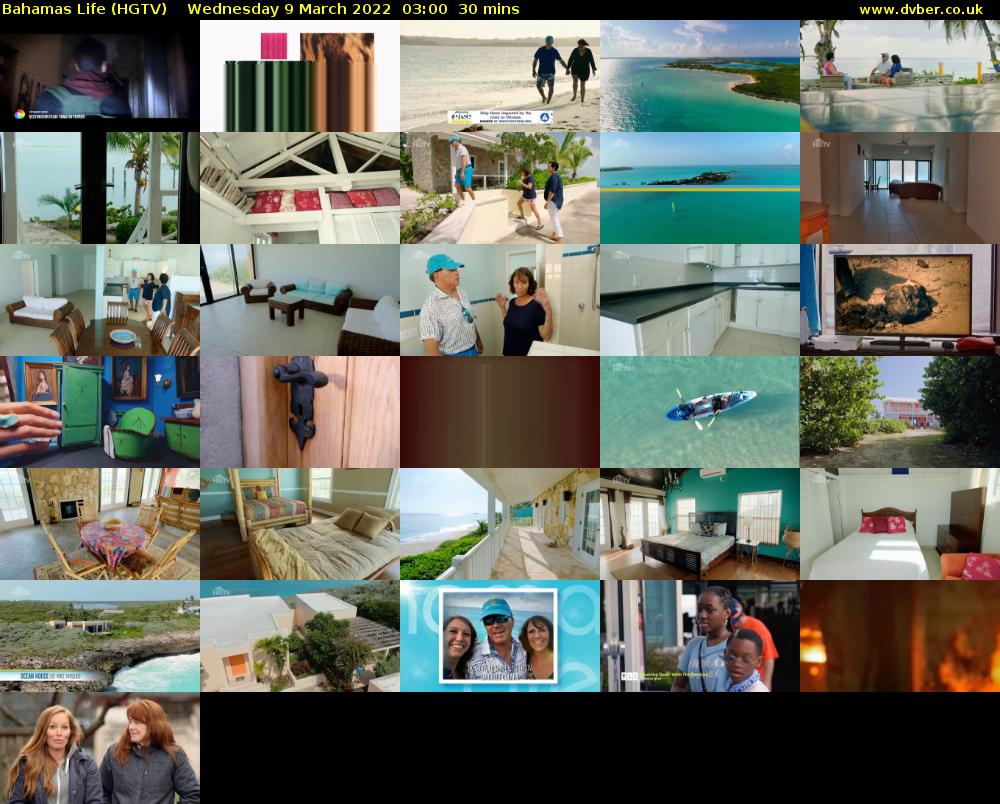 Bahamas Life (HGTV) Wednesday 9 March 2022 03:00 - 03:30