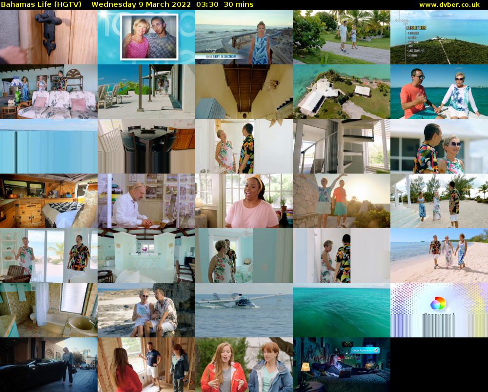 Bahamas Life (HGTV) Wednesday 9 March 2022 03:30 - 04:00