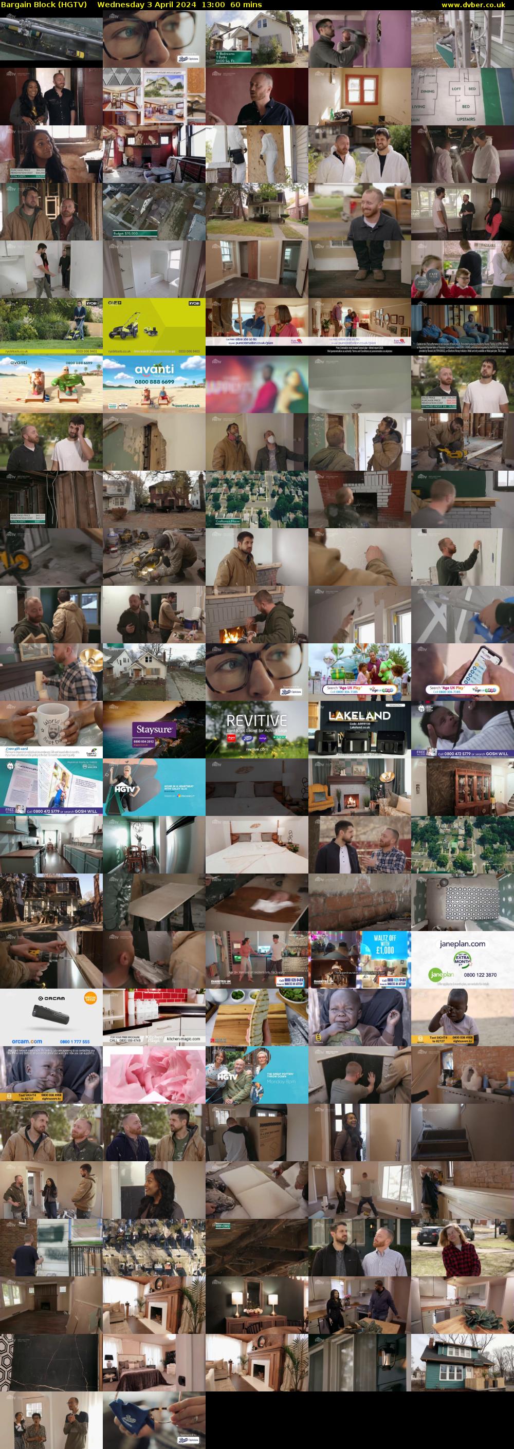Bargain Block (HGTV) Wednesday 3 April 2024 13:00 - 14:00