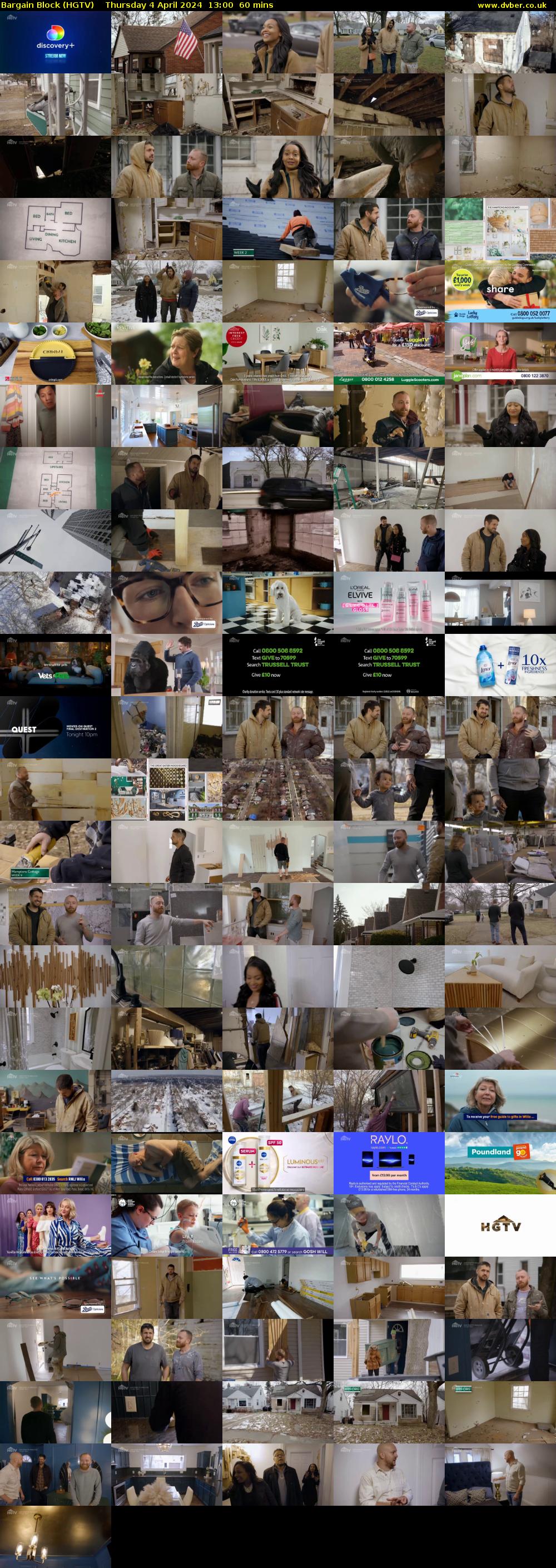 Bargain Block (HGTV) Thursday 4 April 2024 13:00 - 14:00