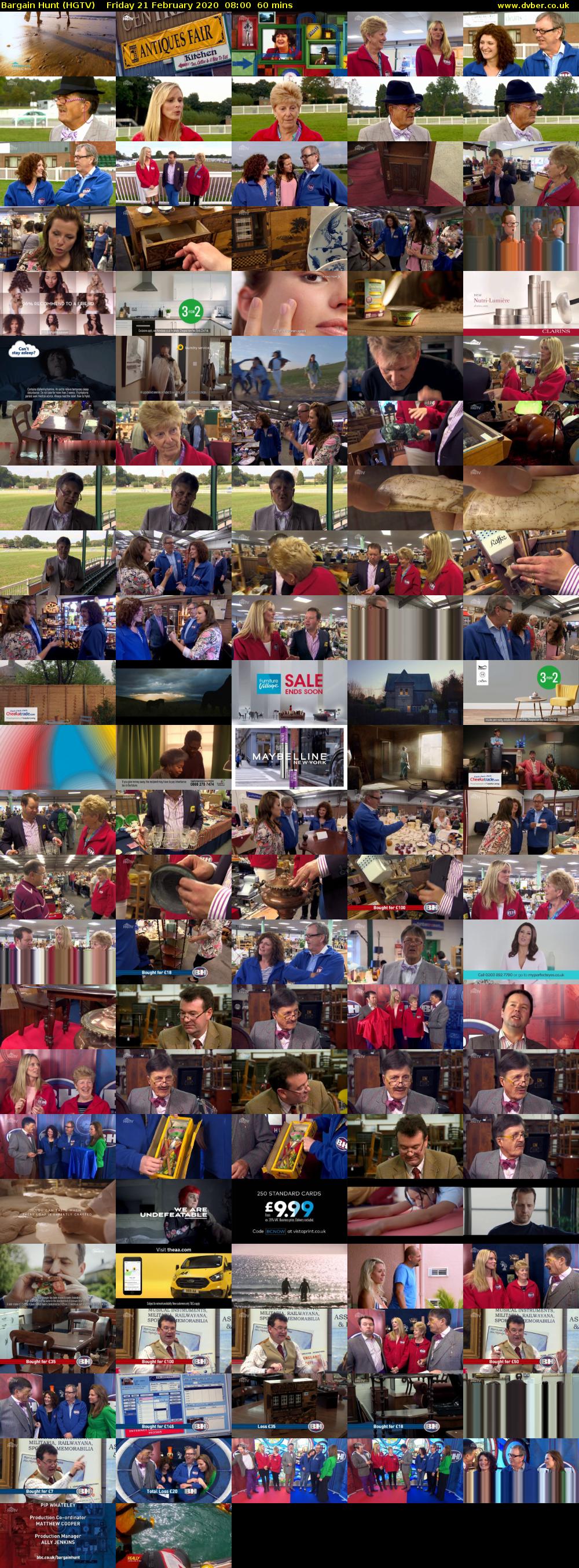 Bargain Hunt (HGTV) Friday 21 February 2020 08:00 - 09:00