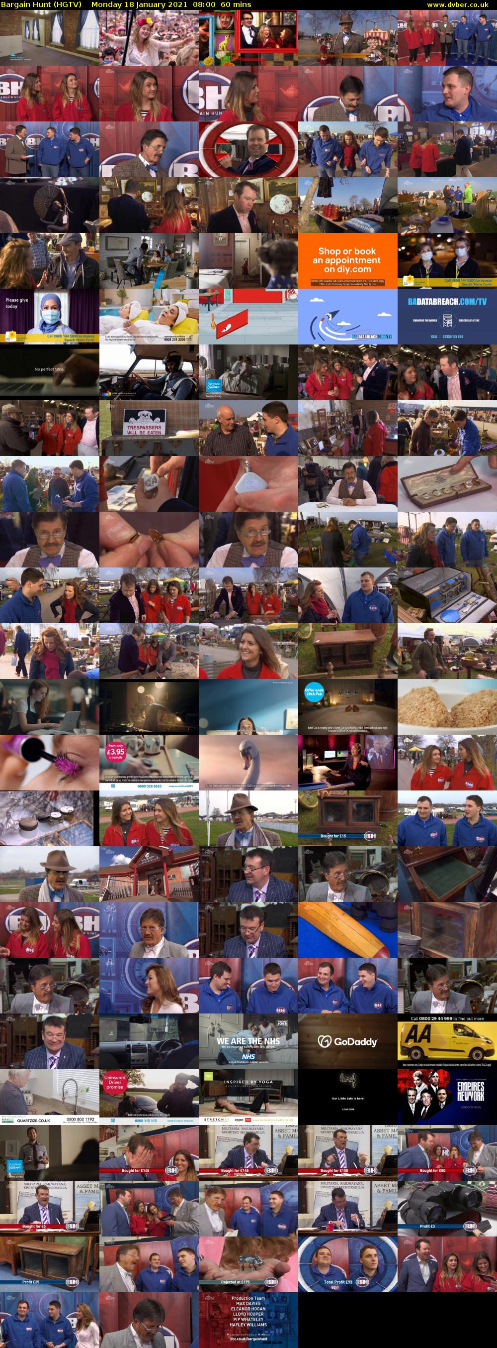 Bargain Hunt (HGTV) Monday 18 January 2021 08:00 - 09:00