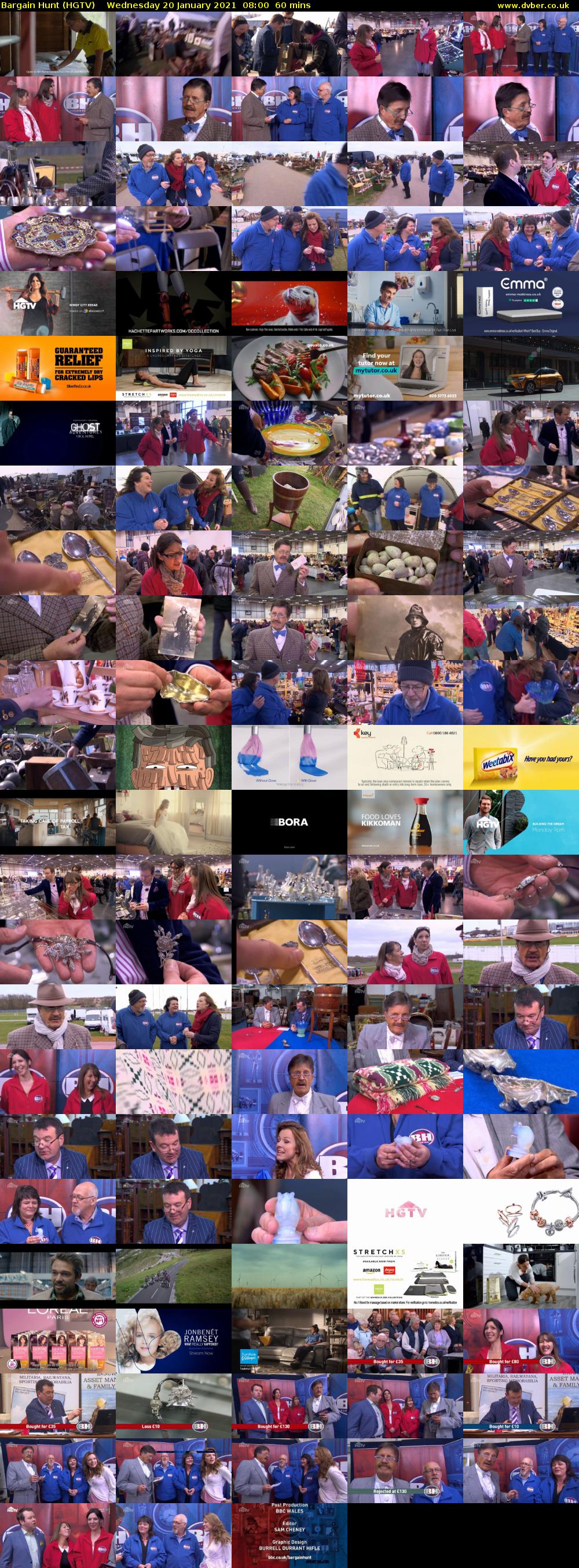 Bargain Hunt (HGTV) Wednesday 20 January 2021 08:00 - 09:00