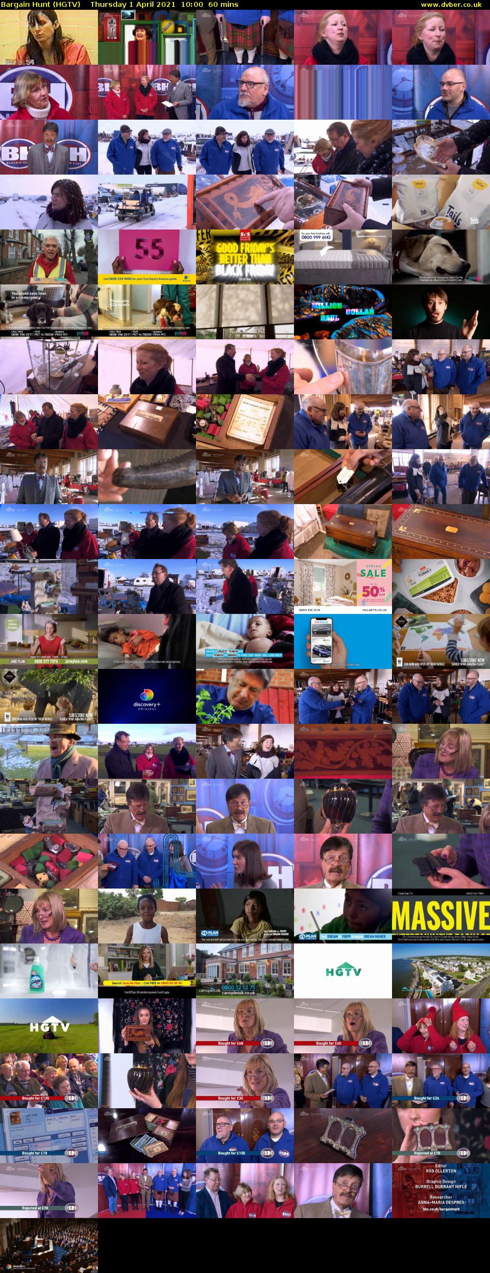 Bargain Hunt (HGTV) Thursday 1 April 2021 10:00 - 11:00