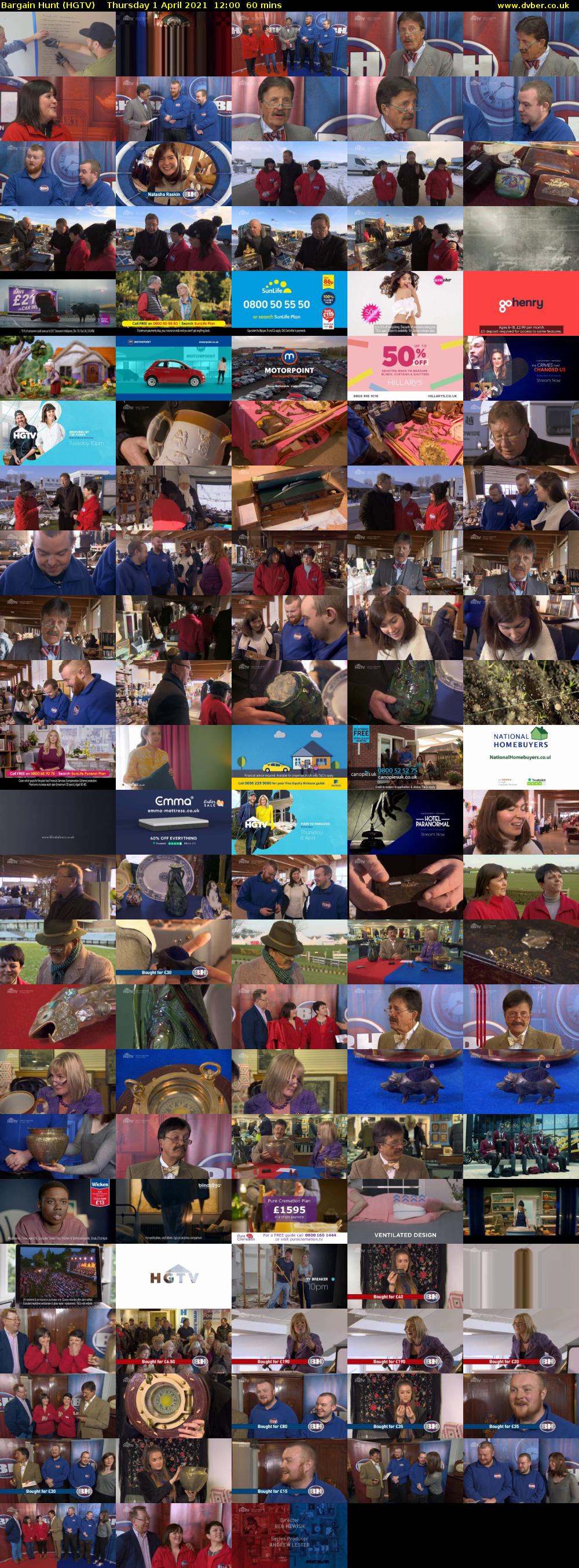 Bargain Hunt (HGTV) Thursday 1 April 2021 12:00 - 13:00
