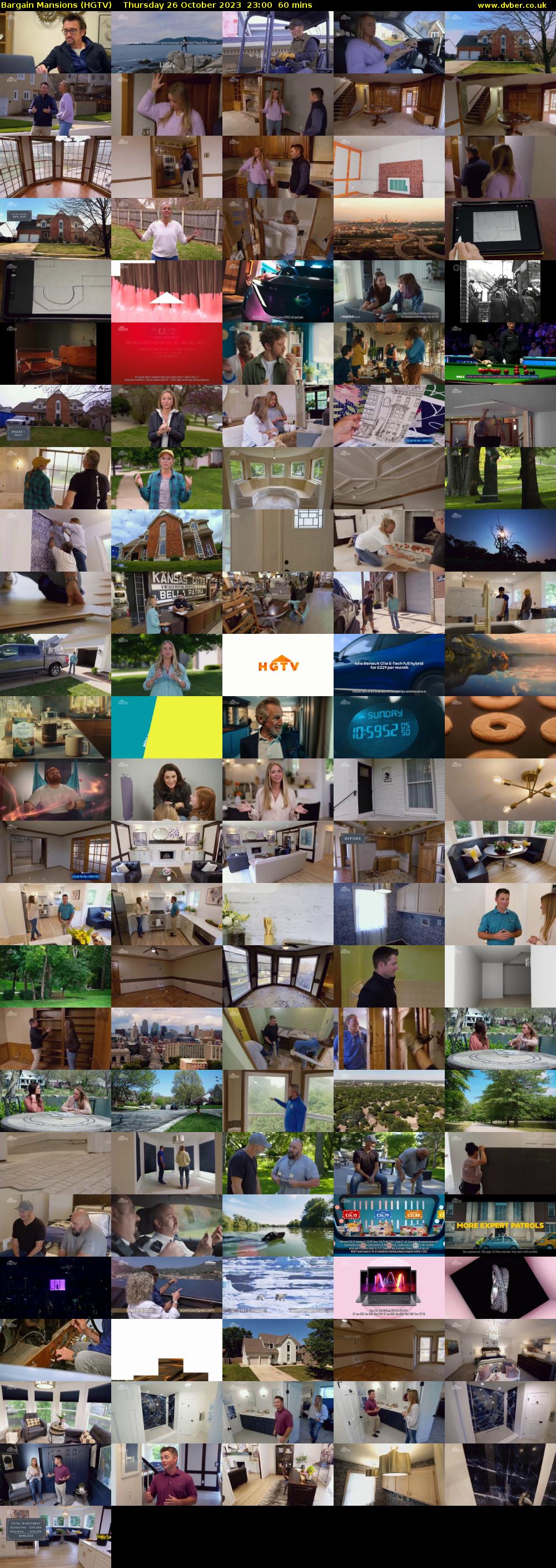 Bargain Mansions (HGTV) Thursday 26 October 2023 23:00 - 00:00