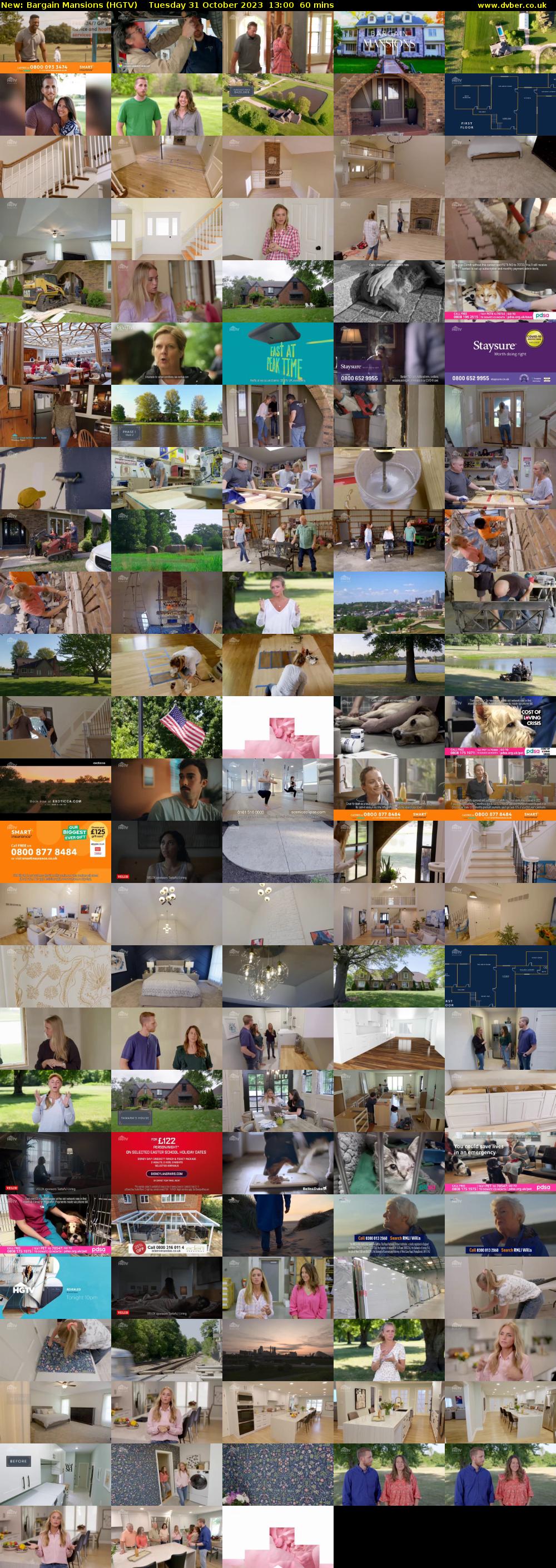Bargain Mansions (HGTV) Tuesday 31 October 2023 13:00 - 14:00