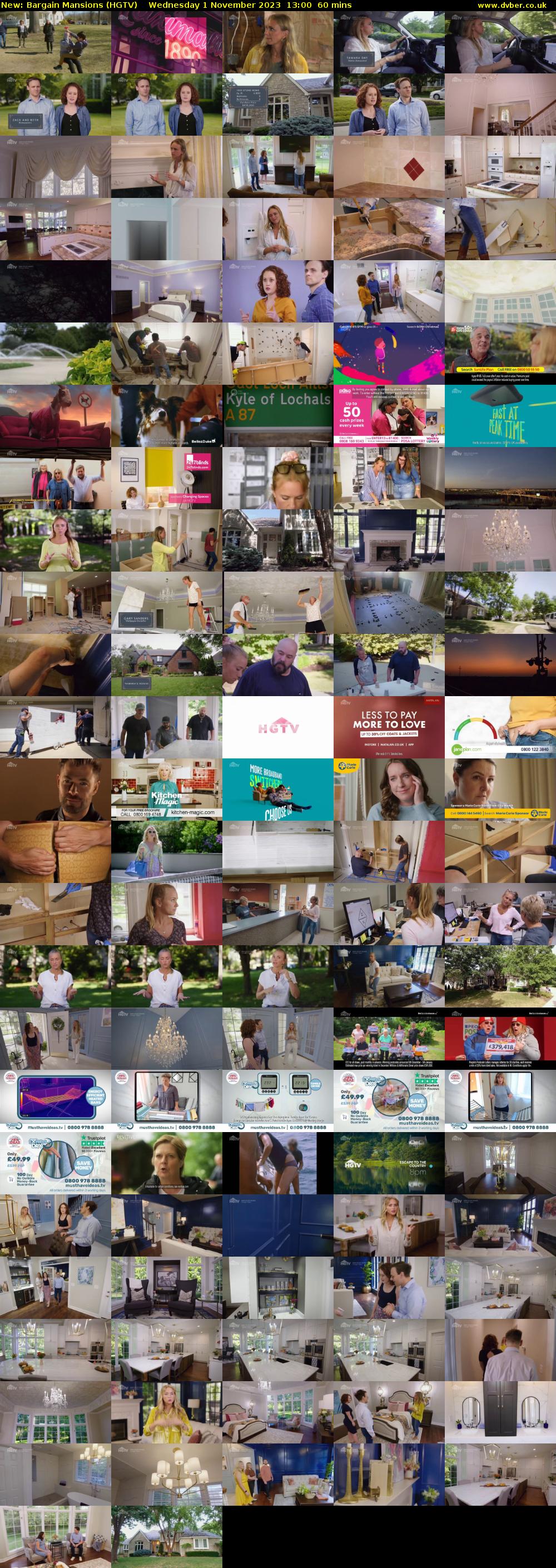 Bargain Mansions (HGTV) Wednesday 1 November 2023 13:00 - 14:00