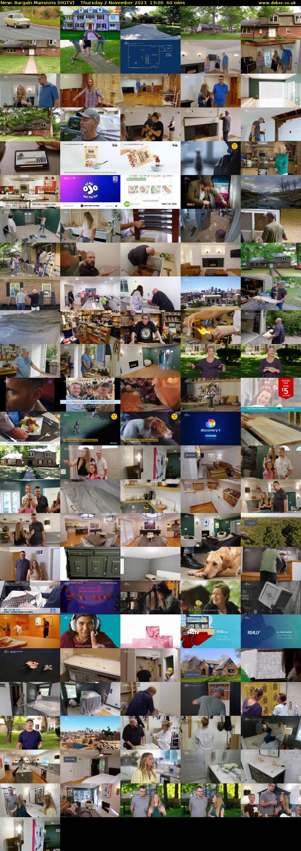 Bargain Mansions (HGTV) Thursday 2 November 2023 13:00 - 14:00