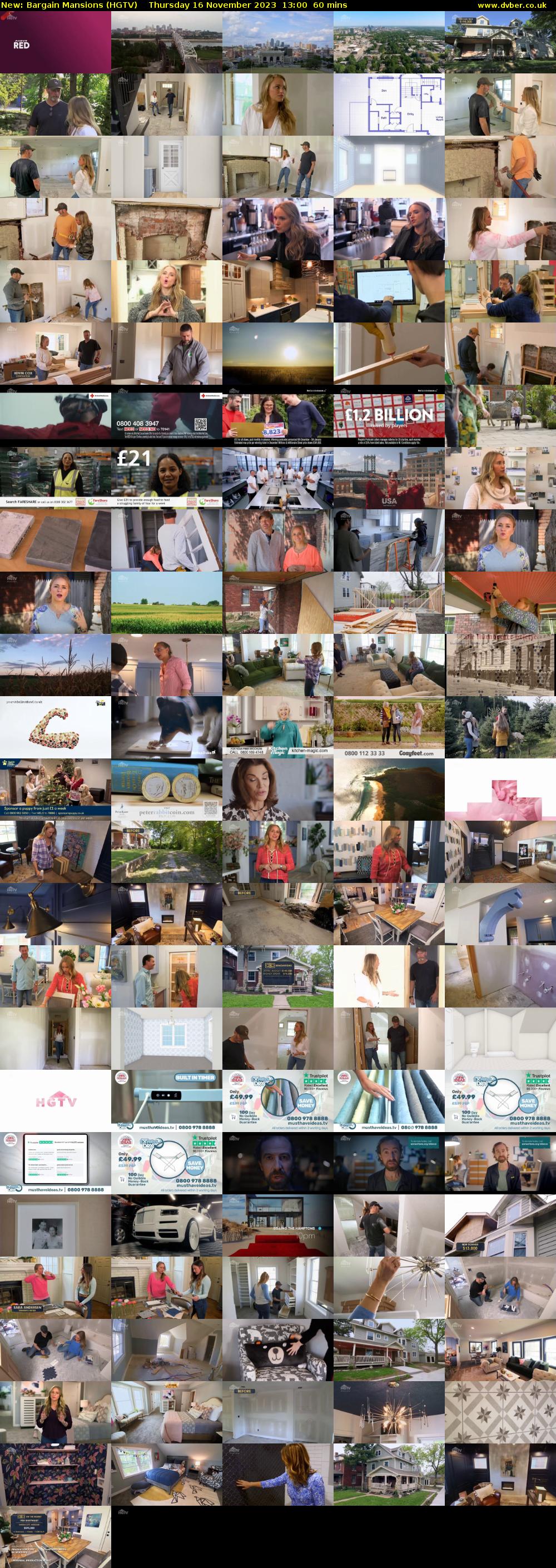 Bargain Mansions (HGTV) Thursday 16 November 2023 13:00 - 14:00