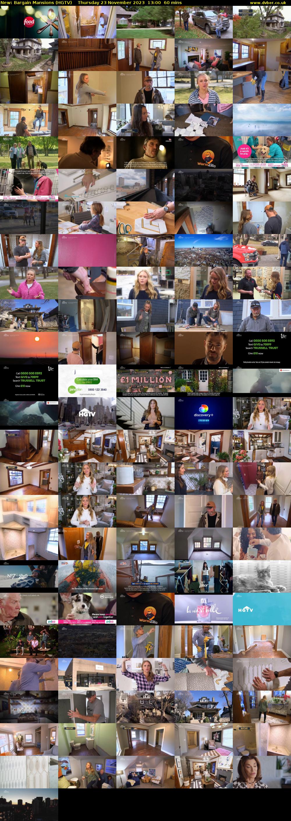 Bargain Mansions (HGTV) Thursday 23 November 2023 13:00 - 14:00