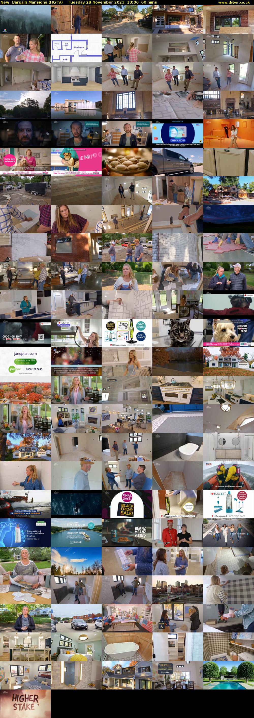 Bargain Mansions (HGTV) Tuesday 28 November 2023 13:00 - 14:00