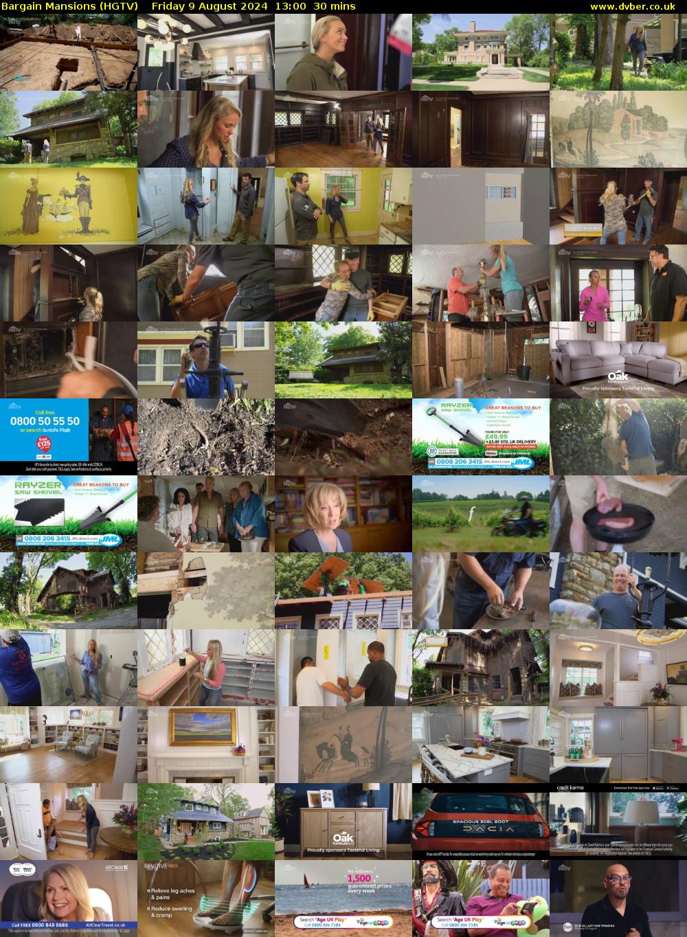Bargain Mansions (HGTV) Friday 9 August 2024 13:00 - 13:30