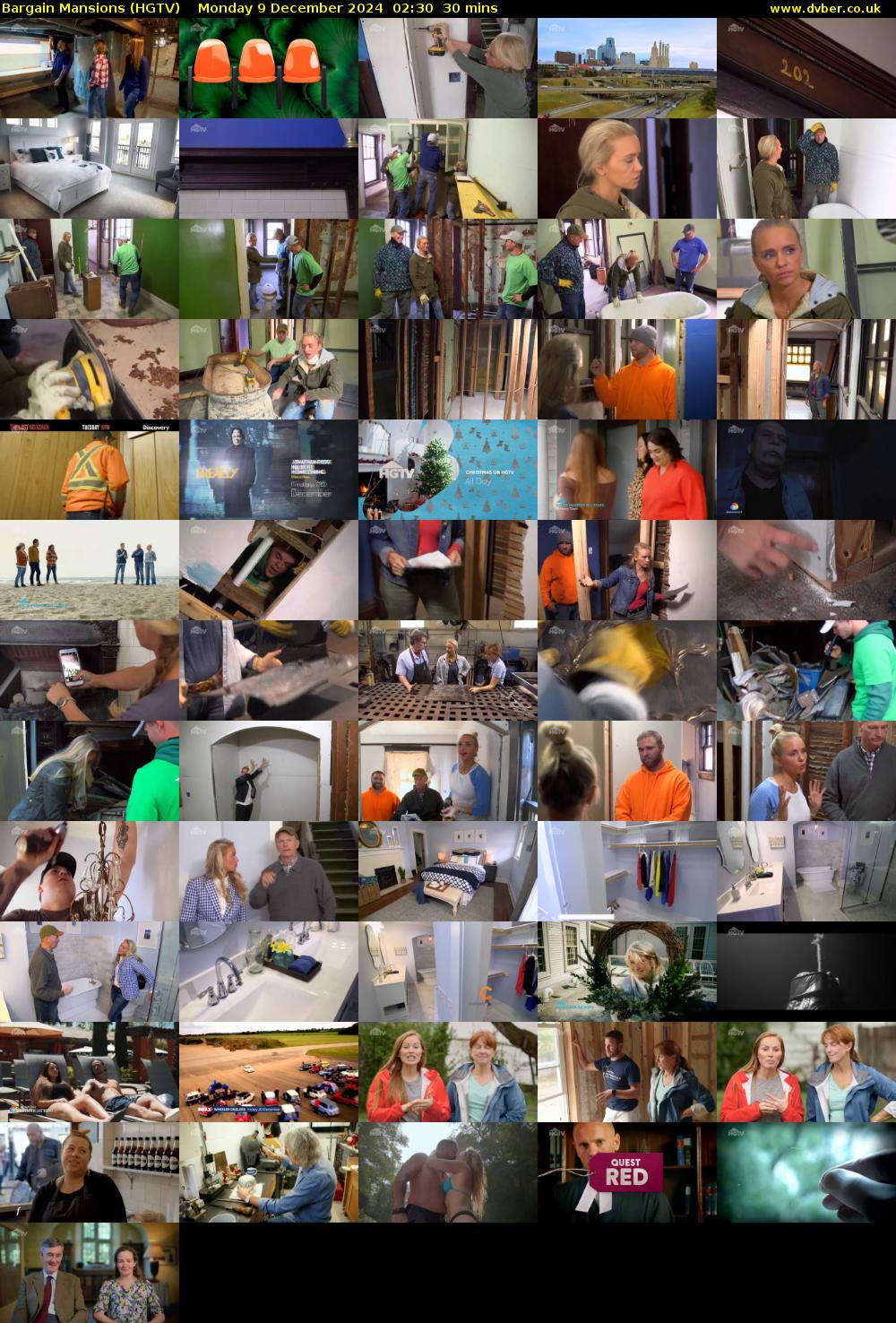 Bargain Mansions (HGTV) Monday 9 December 2024 02:30 - 03:00