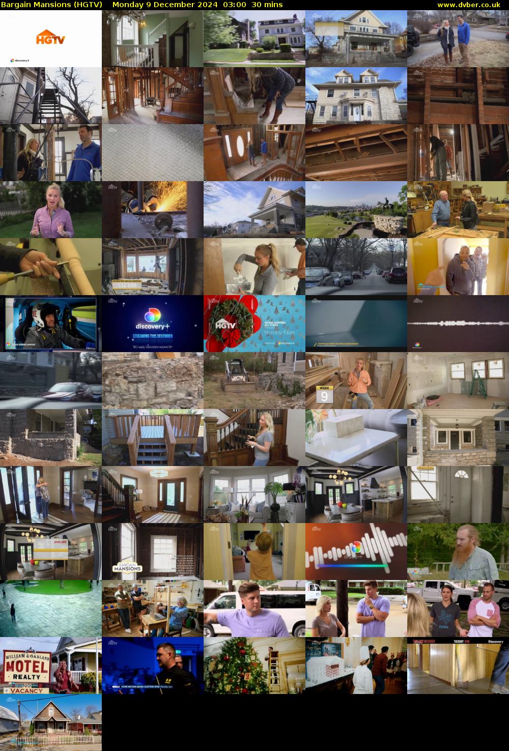 Bargain Mansions (HGTV) Monday 9 December 2024 03:00 - 03:30