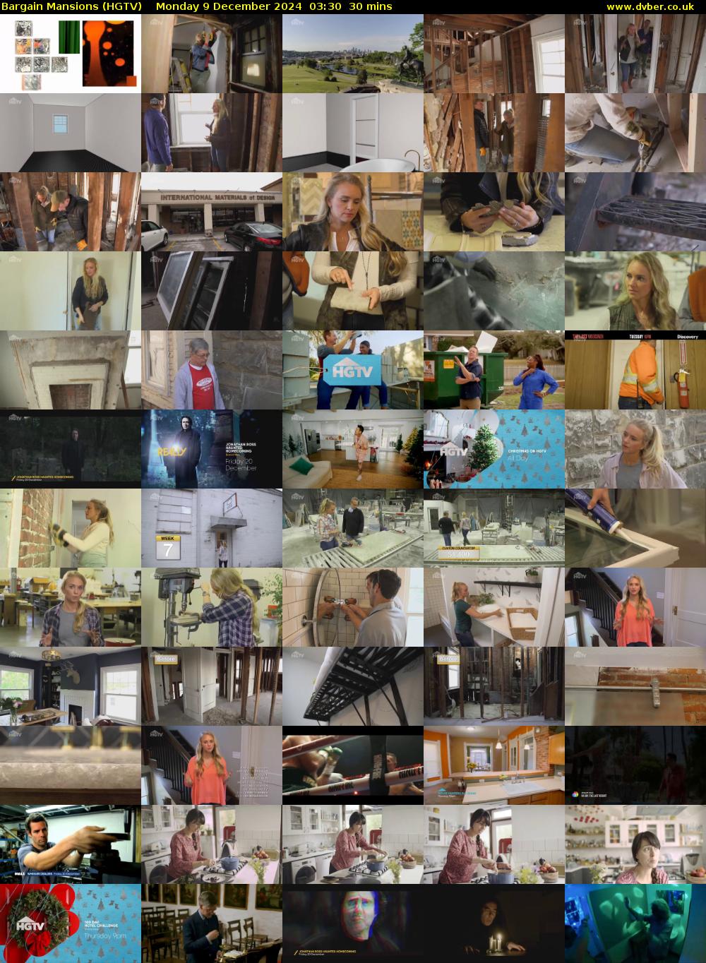Bargain Mansions (HGTV) Monday 9 December 2024 03:30 - 04:00