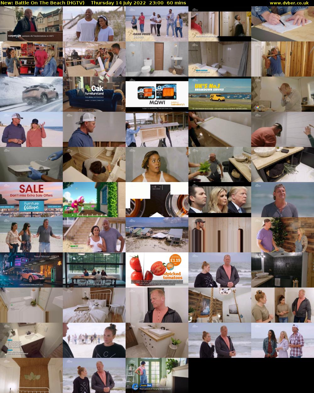 Battle On The Beach (HGTV) Thursday 14 July 2022 23:00 - 00:00