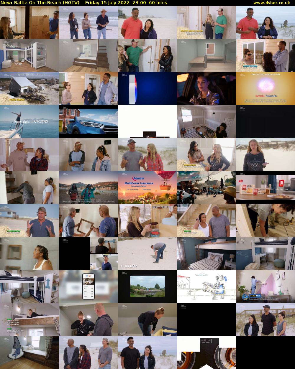 Battle On The Beach (HGTV) Friday 15 July 2022 23:00 - 00:00