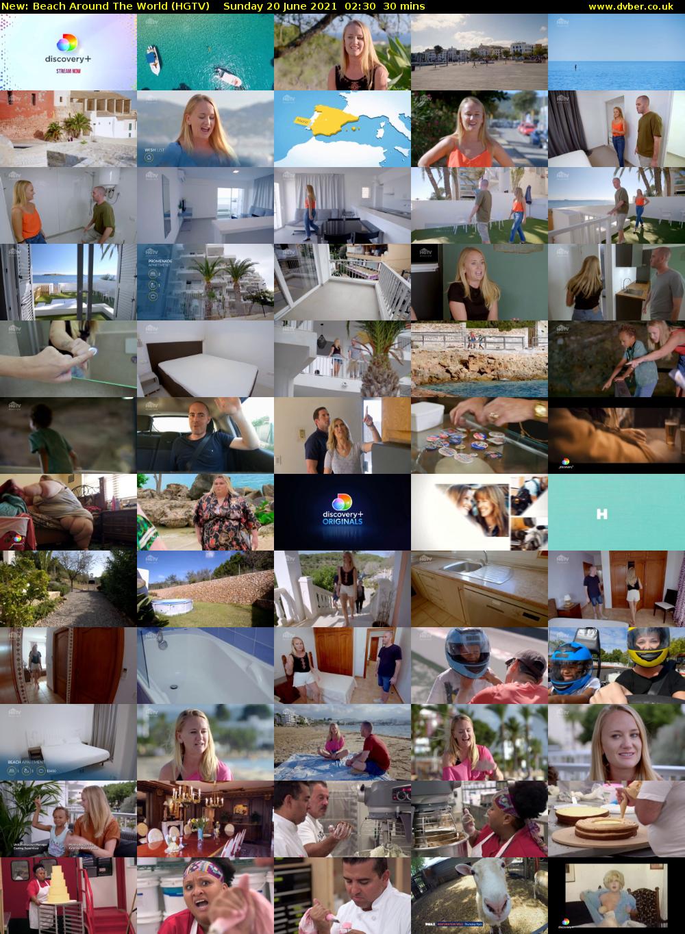 Beach Around The World (HGTV) Sunday 20 June 2021 02:30 - 03:00