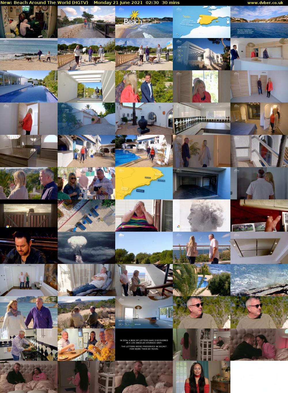 Beach Around The World (HGTV) Monday 21 June 2021 02:30 - 03:00