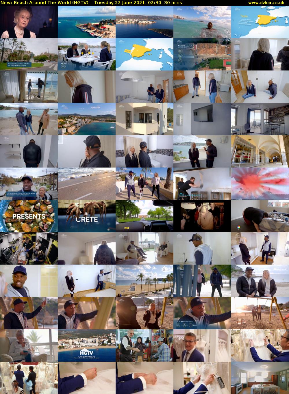 Beach Around The World (HGTV) Tuesday 22 June 2021 02:30 - 03:00
