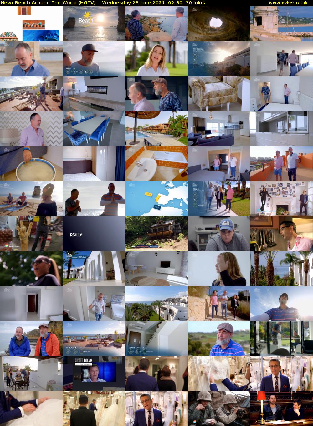 Beach Around The World (HGTV) Wednesday 23 June 2021 02:30 - 03:00