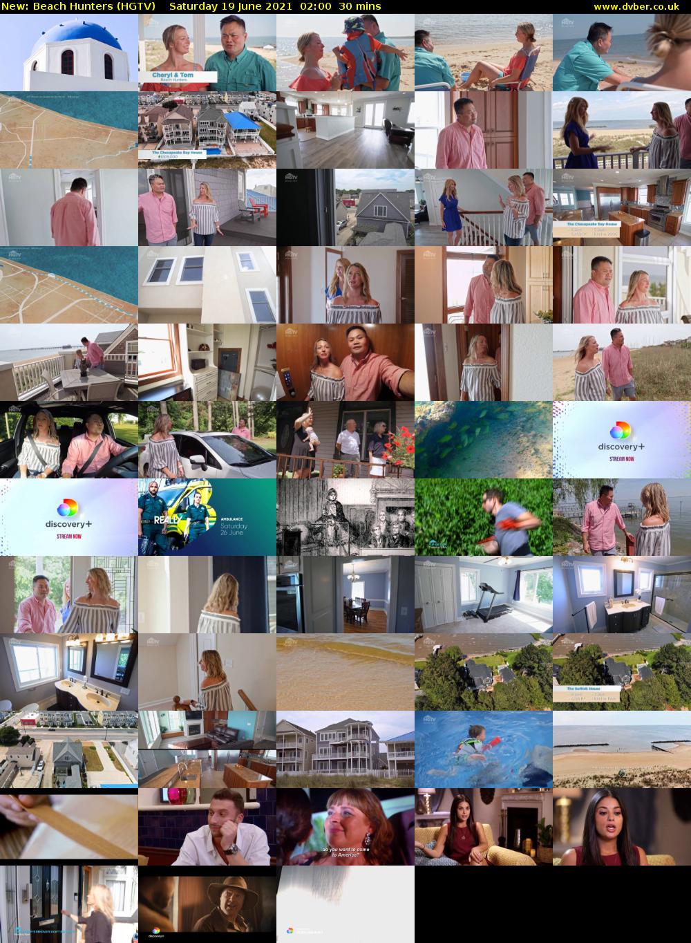 Beach Hunters (HGTV) Saturday 19 June 2021 02:00 - 02:30