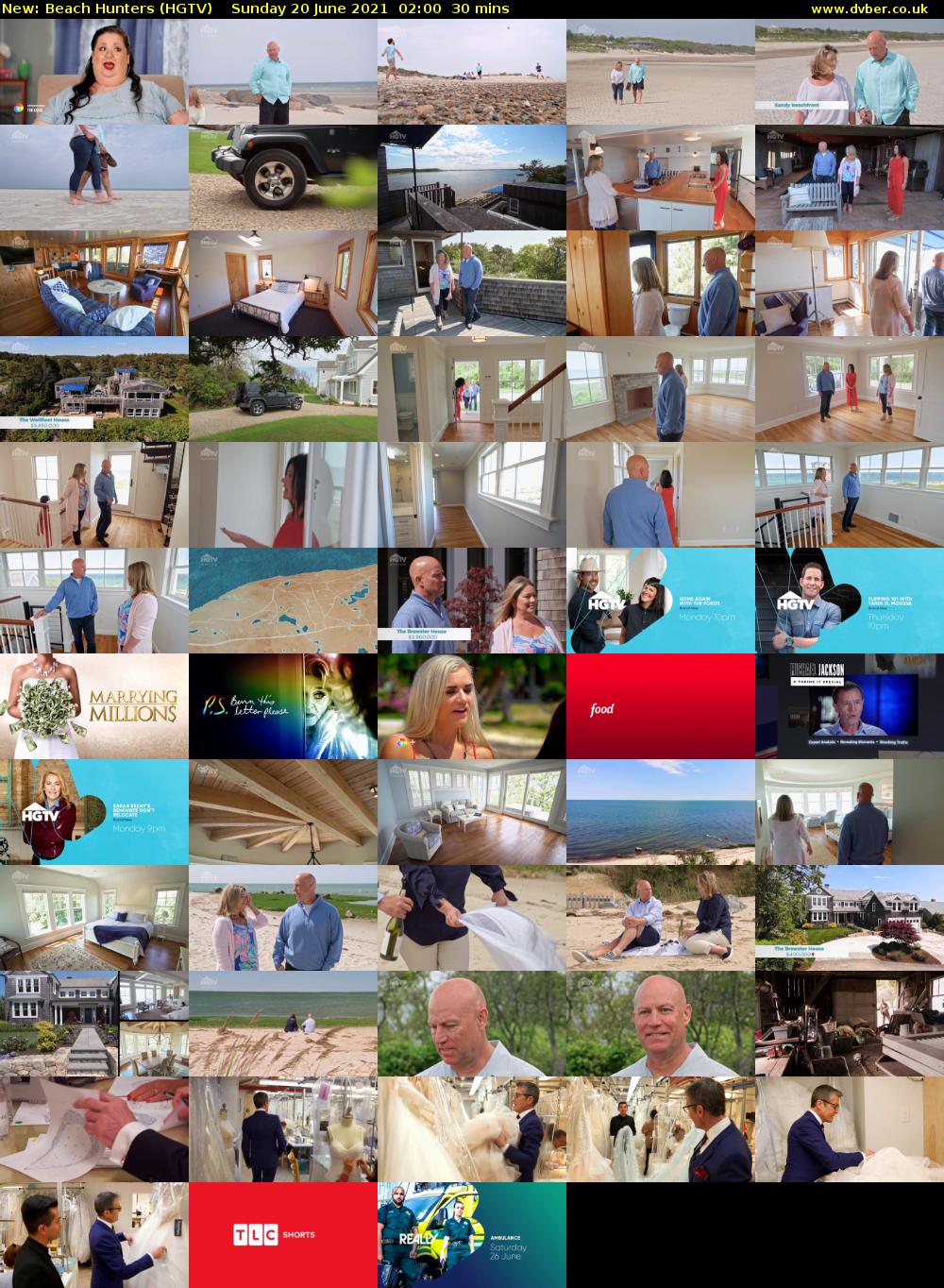 Beach Hunters (HGTV) Sunday 20 June 2021 02:00 - 02:30