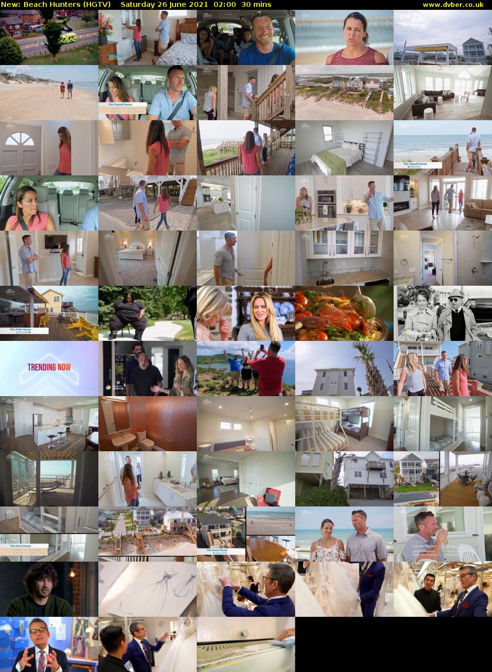 Beach Hunters (HGTV) Saturday 26 June 2021 02:00 - 02:30