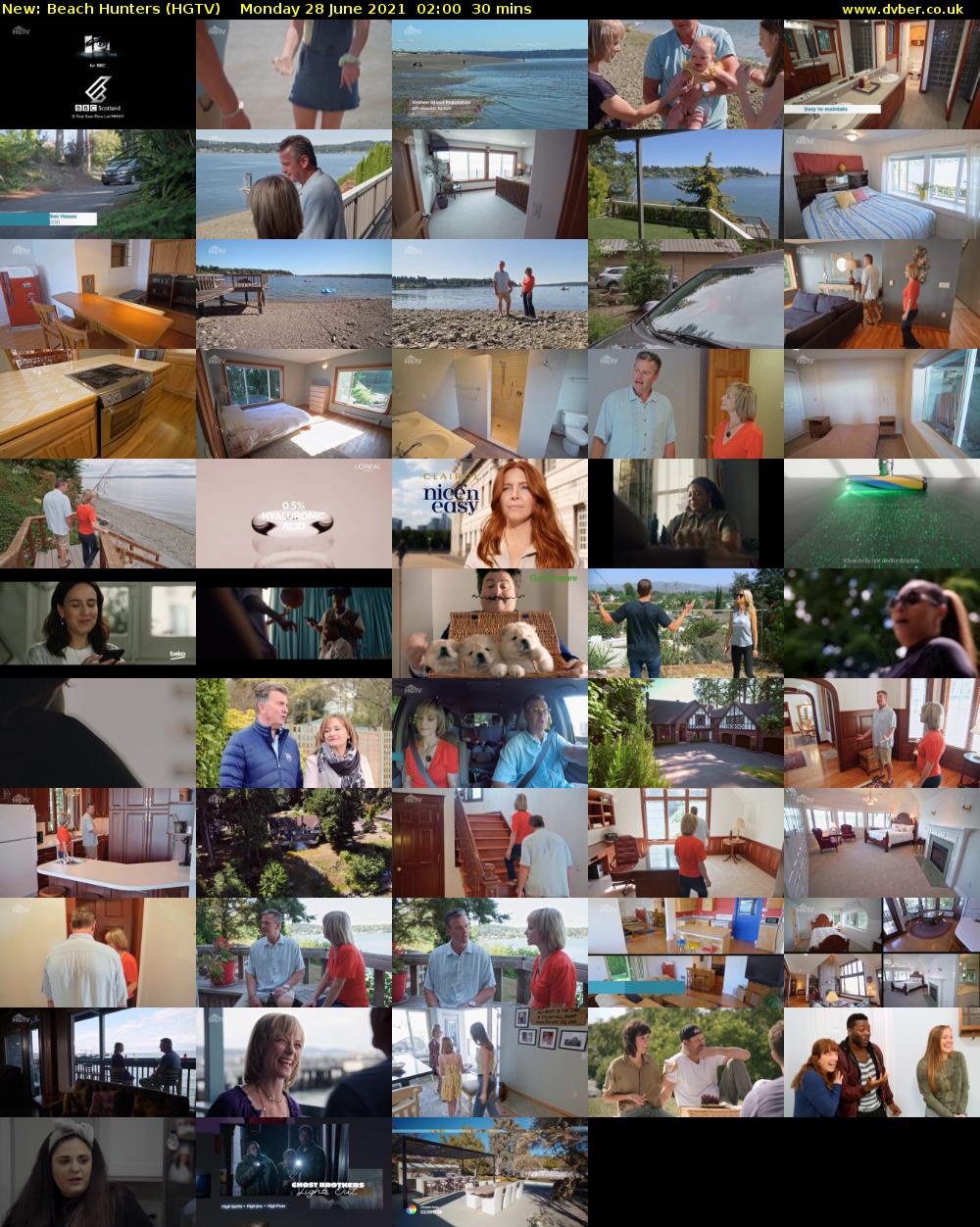 Beach Hunters (HGTV) Monday 28 June 2021 02:00 - 02:30