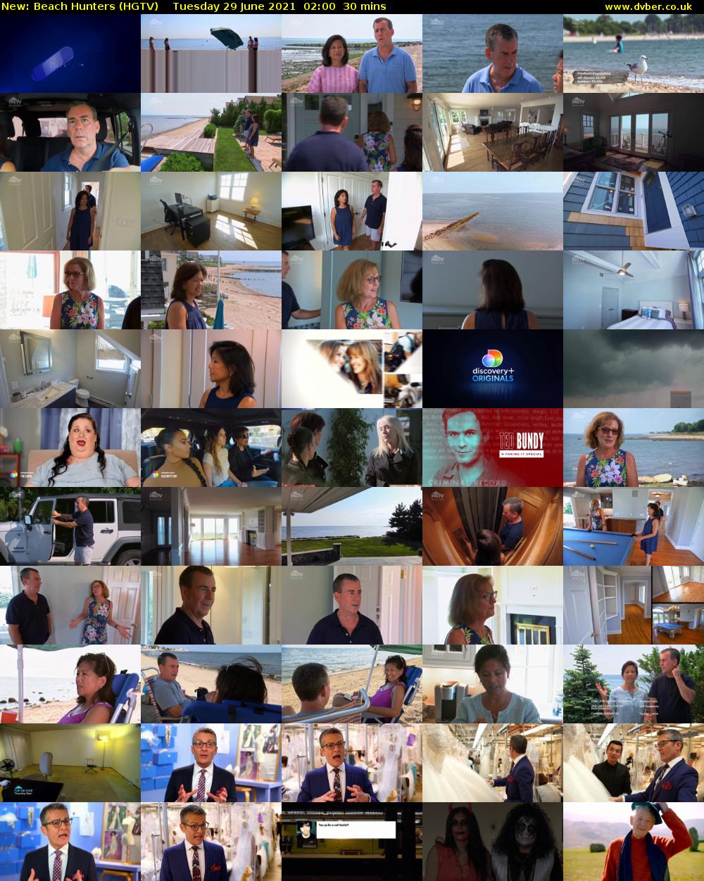 Beach Hunters (HGTV) Tuesday 29 June 2021 02:00 - 02:30