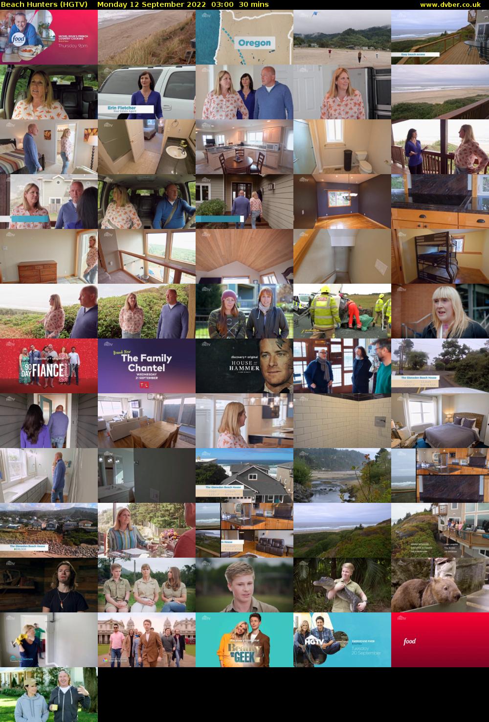 Beach Hunters (HGTV) Monday 12 September 2022 03:00 - 03:30