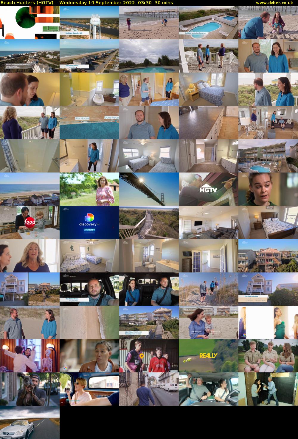 Beach Hunters (HGTV) Wednesday 14 September 2022 03:30 - 04:00