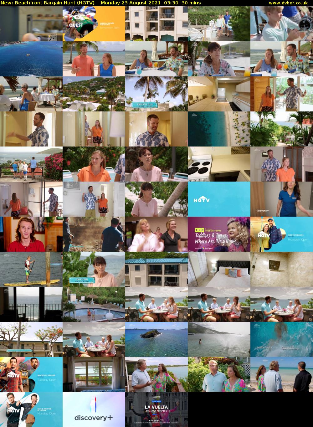 Beachfront Bargain Hunt (HGTV) Monday 23 August 2021 03:30 - 04:00