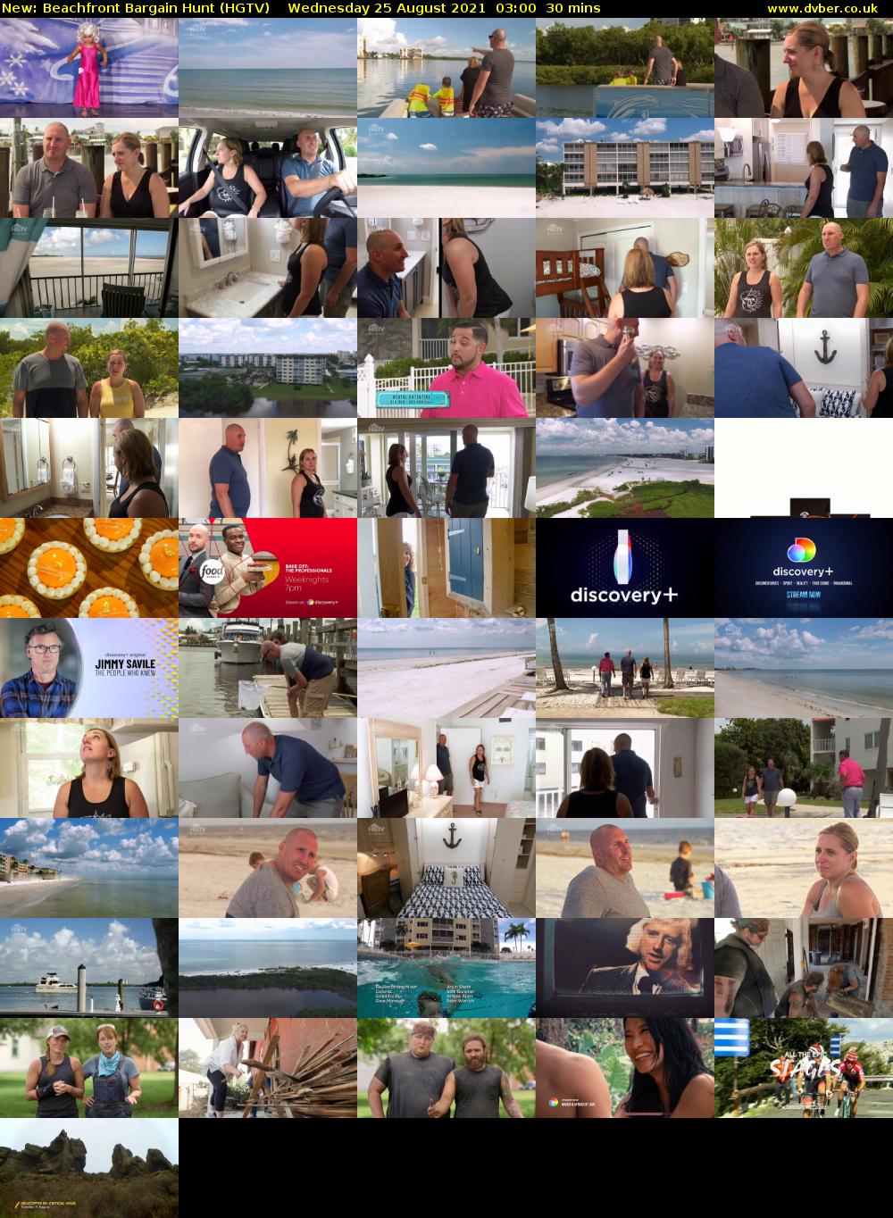 Beachfront Bargain Hunt (HGTV) Wednesday 25 August 2021 03:00 - 03:30