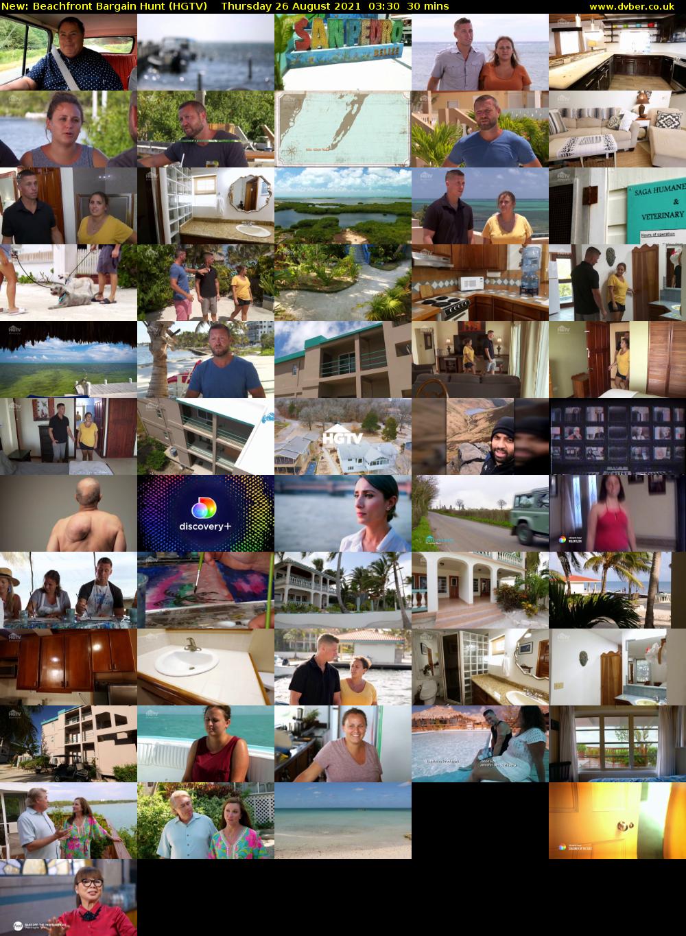 Beachfront Bargain Hunt (HGTV) Thursday 26 August 2021 03:30 - 04:00