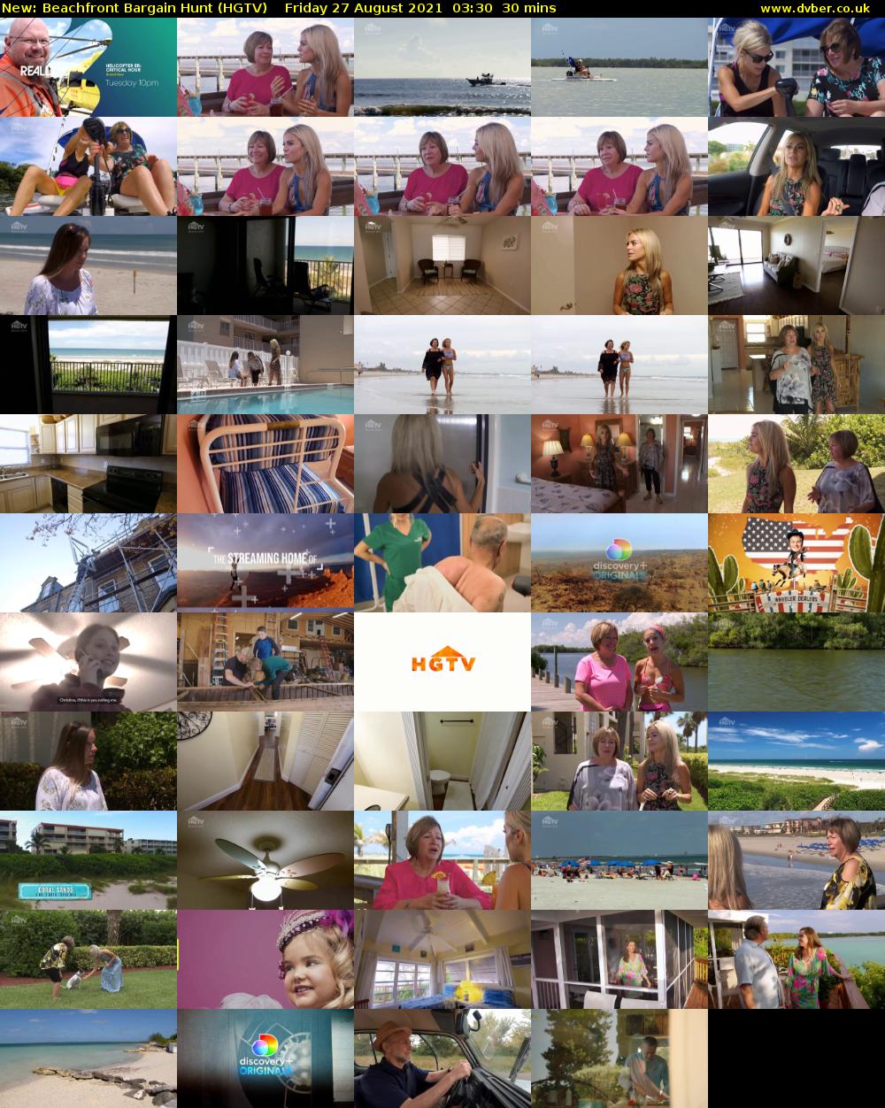 Beachfront Bargain Hunt (HGTV) Friday 27 August 2021 03:30 - 04:00