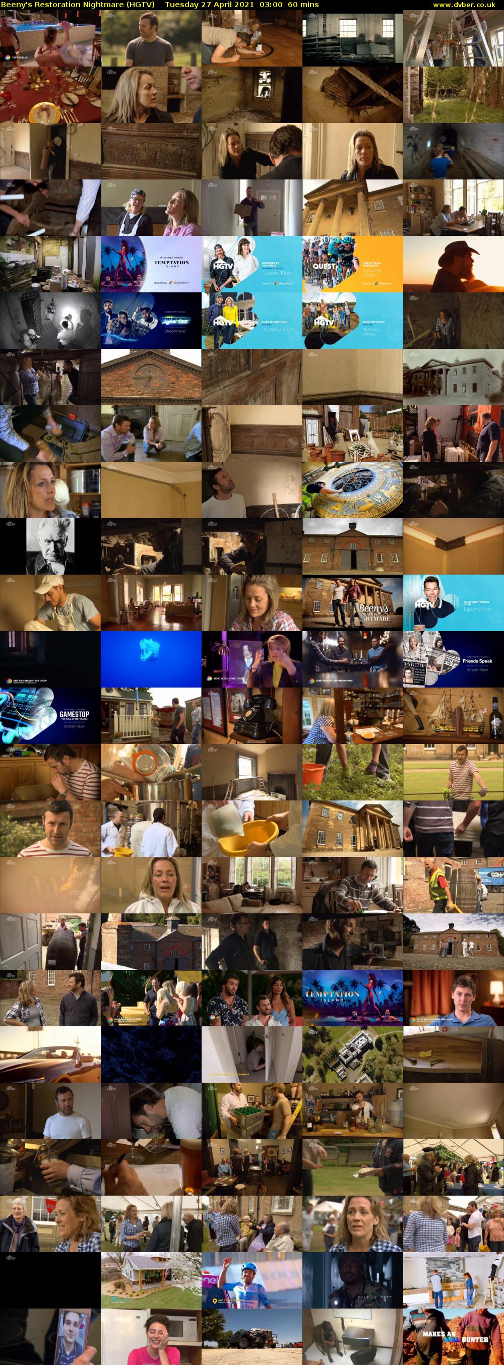 Beeny's Restoration Nightmare (HGTV) Tuesday 27 April 2021 03:00 - 04:00