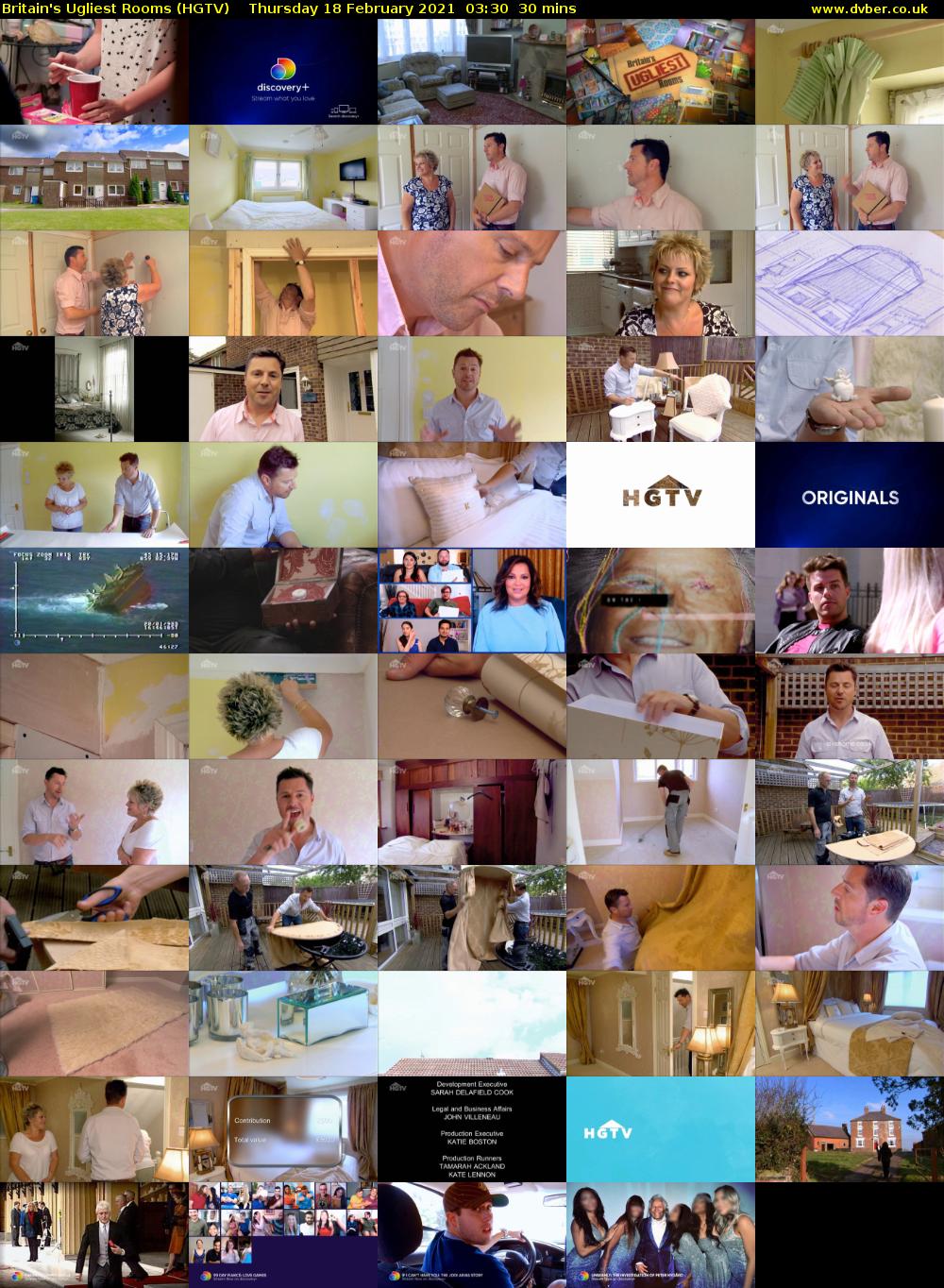 Britain's Ugliest Rooms (HGTV) Thursday 18 February 2021 03:30 - 04:00
