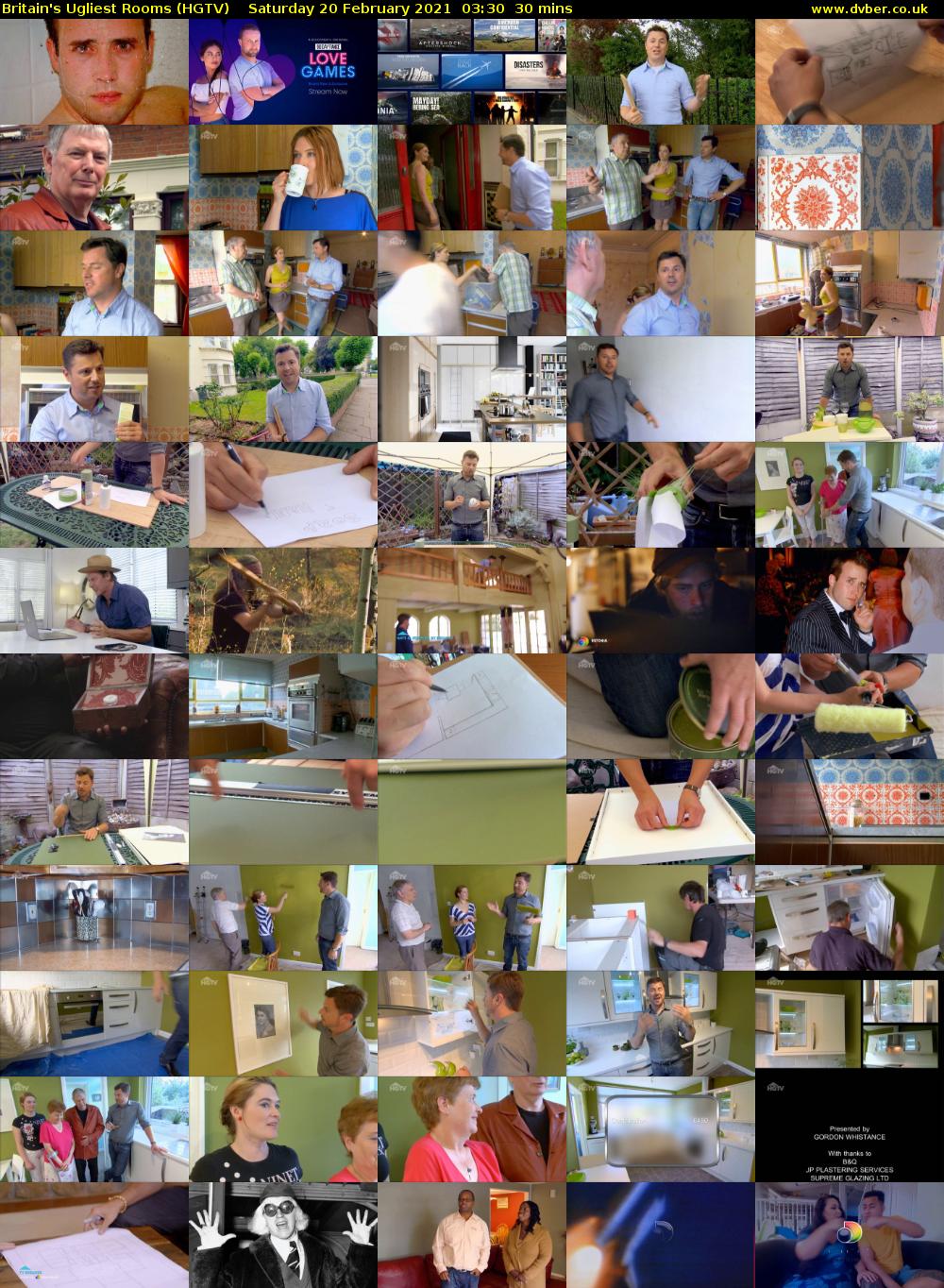 Britain's Ugliest Rooms (HGTV) Saturday 20 February 2021 03:30 - 04:00