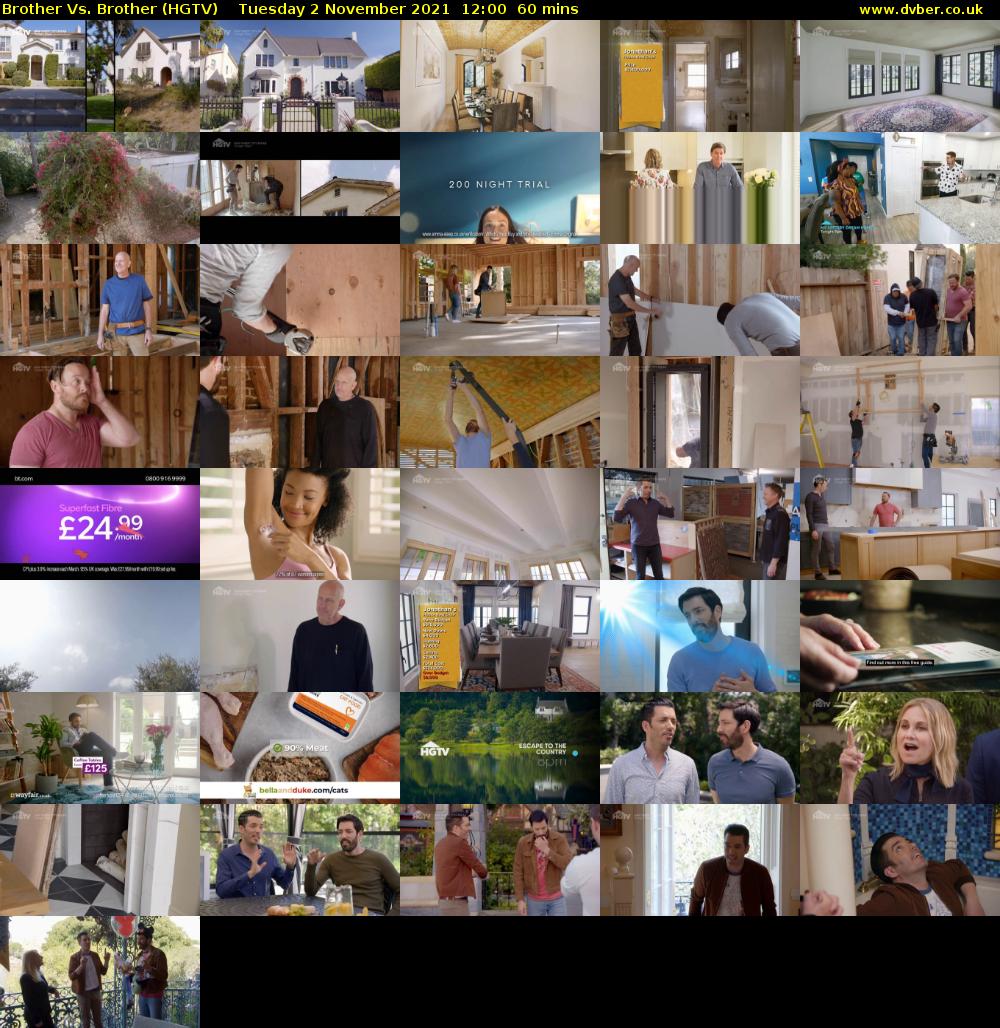 Brother Vs. Brother (HGTV) Tuesday 2 November 2021 12:00 - 13:00