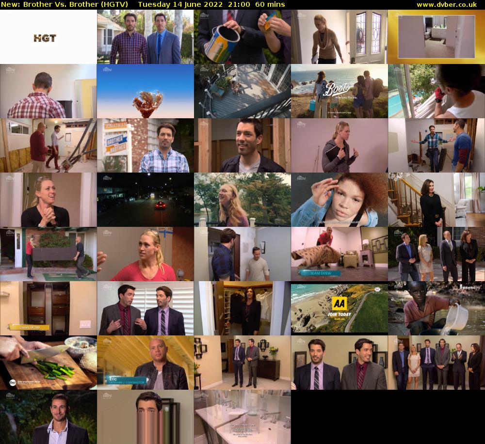 Brother Vs. Brother (HGTV) Tuesday 14 June 2022 21:00 - 22:00