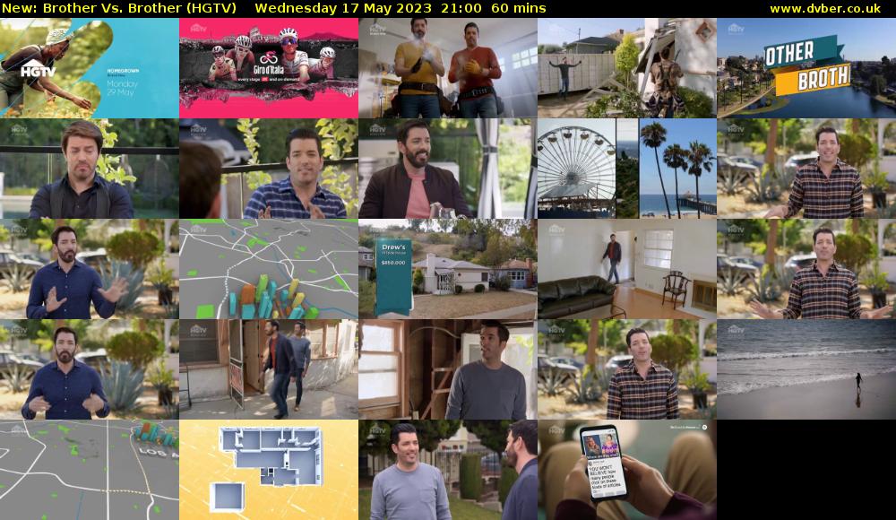Brother Vs. Brother (HGTV) Wednesday 17 May 2023 21:00 - 22:00