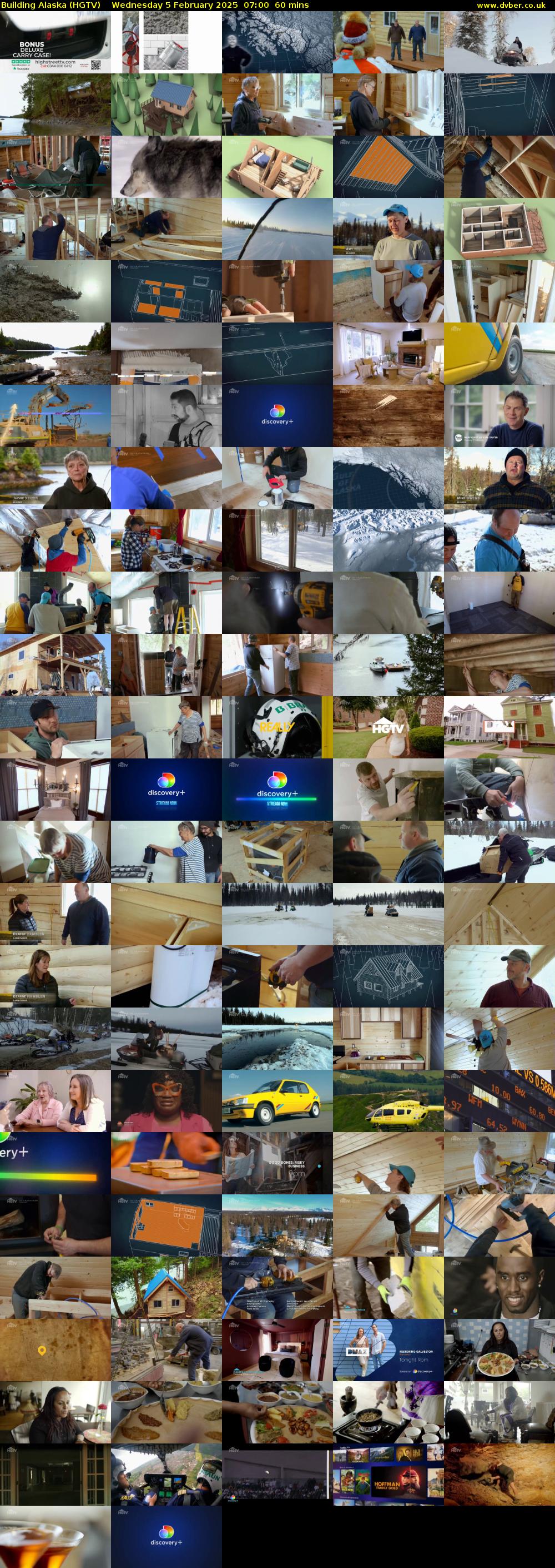 Building Alaska (HGTV) Wednesday 5 February 2025 07:00 - 08:00