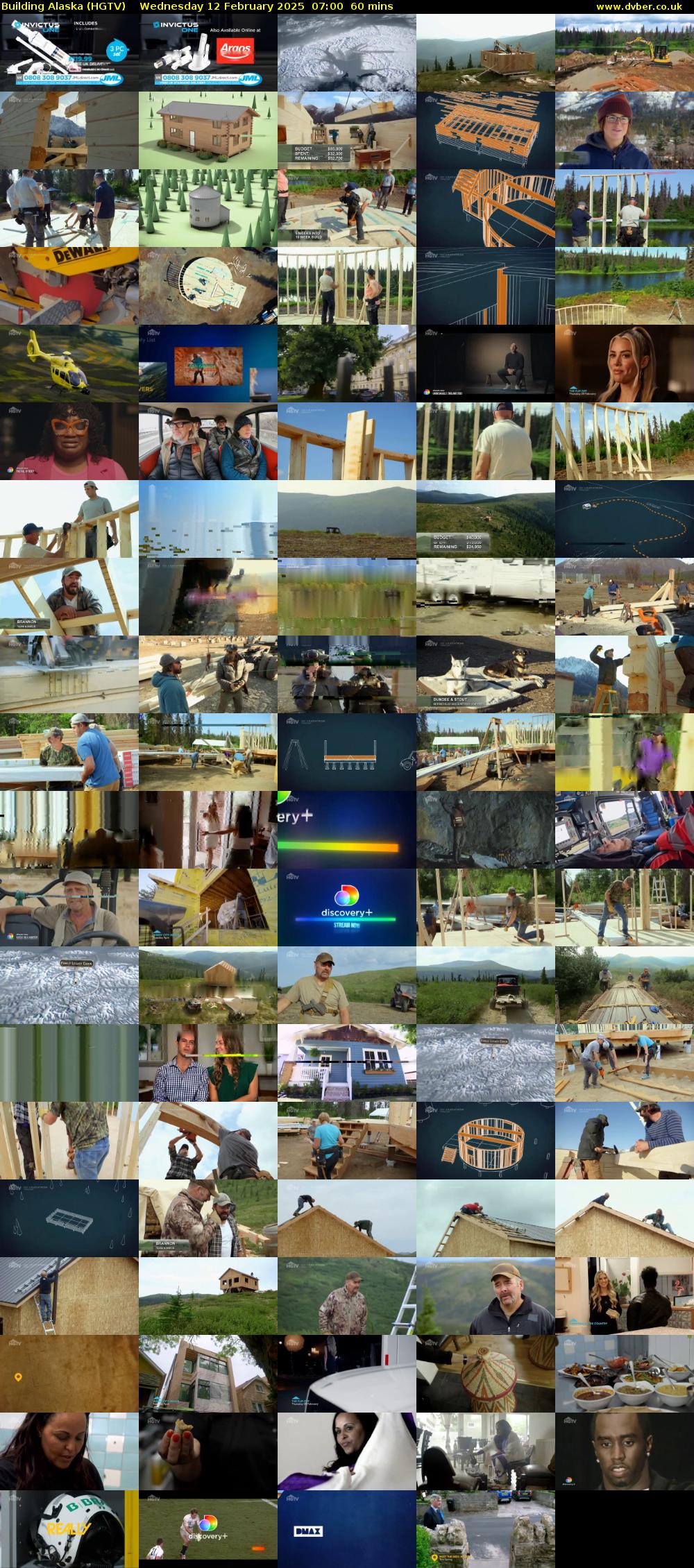 Building Alaska (HGTV) Wednesday 12 February 2025 07:00 - 08:00