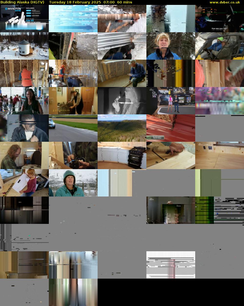Building Alaska (HGTV) Tuesday 18 February 2025 07:00 - 08:00