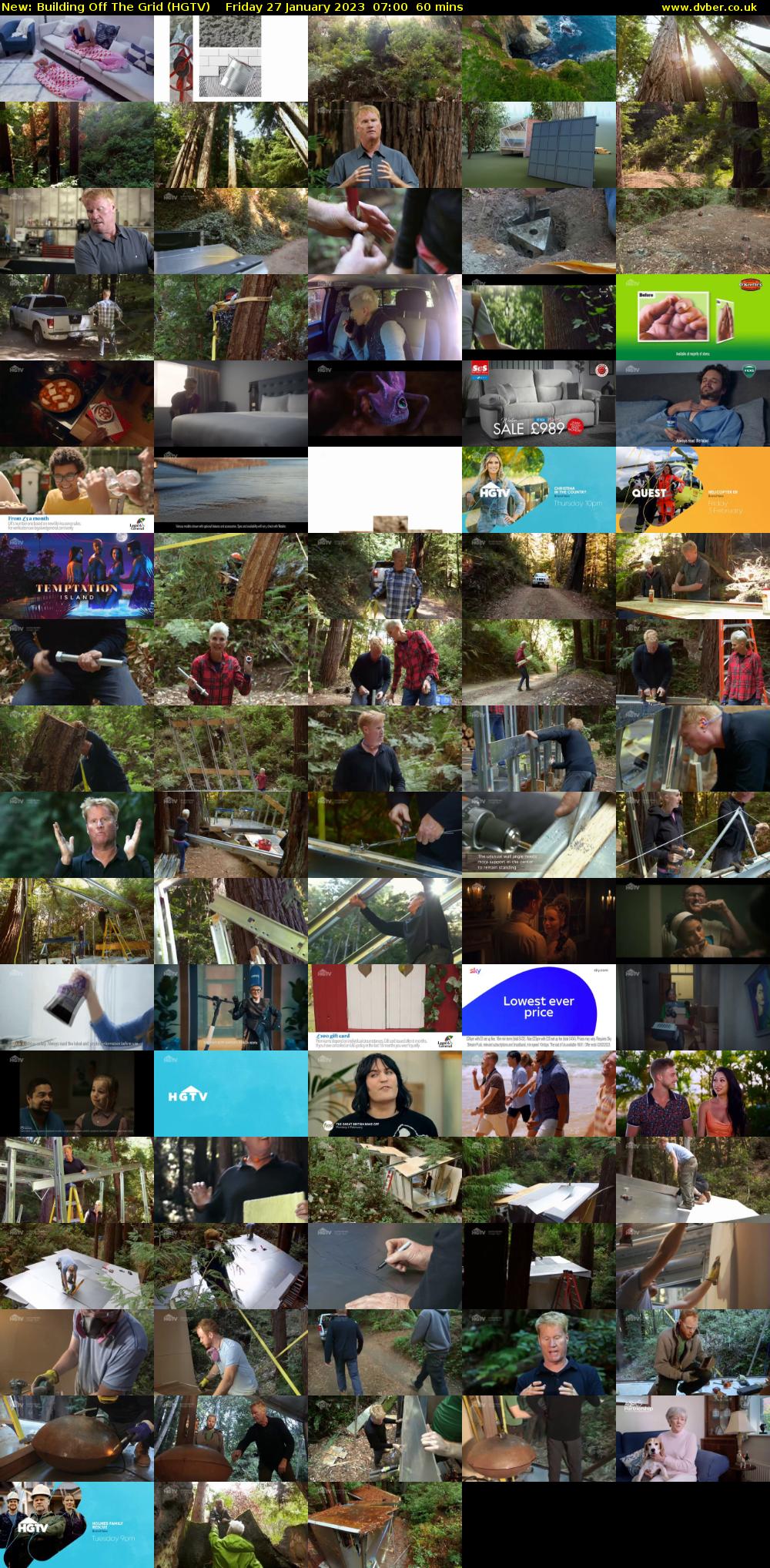 Building Off The Grid (HGTV) Friday 27 January 2023 07:00 - 08:00